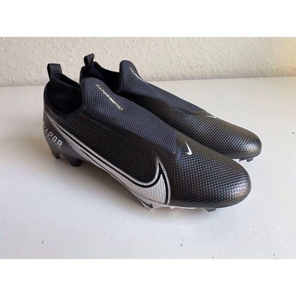 Nike Vapor Edge 360 Pro Football Cleats AO8277-001 Black White Men’s Sz 15 - Picture 3 of 10